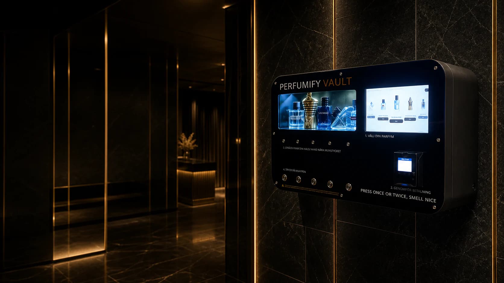 Perfumifyvault.com luxury perfume vending machine for venues